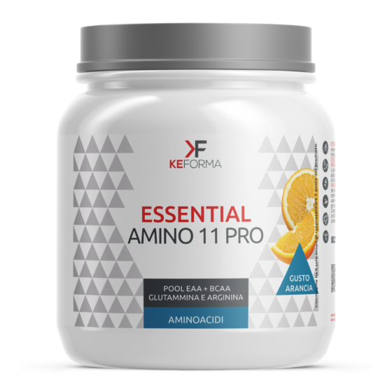 Essential Amino 11 pro: Pool bilanciato di aminoacidi (EAA) + (BCAA) con glutammina e arginina