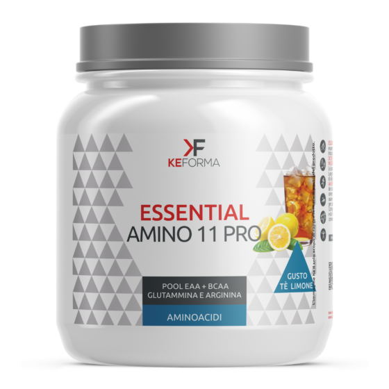 Essential Amino 11 pro: Pool bilanciato di aminoacidi (EAA) + (BCAA) con glutammina e arginina