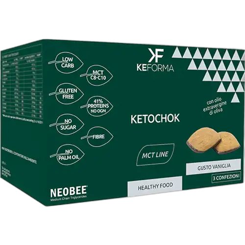 Mct ketochok: Biscotti con base di cioccolato e MCT ad alto contenuto proteico